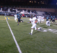 Justin King (#1) breaks free on a 70 yard TD run in the 4th quarter.