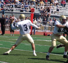 PITT Star QB Tyler Palko throws a pass at Gateway's Antimarino Stadium