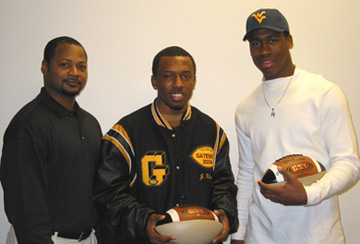 Terry Smith, Jai Wilson and Mortty Ivy on Letter of Intent Day