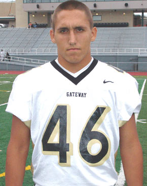 Louis Cuccaro - linebacker for the Gateway High School Gators Football team.