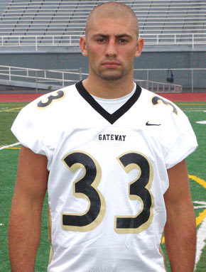 Mike Barlak Linebacker & Tight End for the Gateway High School Gators Football team.