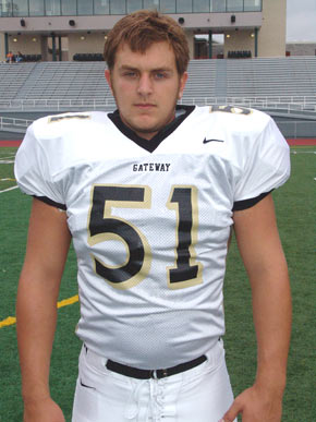 Ryan Kwiatkowski - linebacker for the Gateway High School Gators Football team.